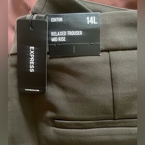 NWT Express relaxed trouser mid rise